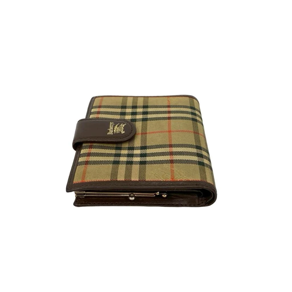 Burberry Leather Canvas Wallet (Bi-Fold) (Pre-Owned) 4