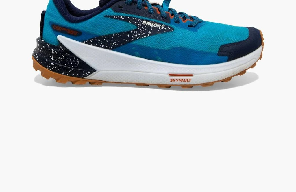Brooks Men's Catamount 2 Trail Running Shoes In Peacoat/atomic Blue/rooibos 1