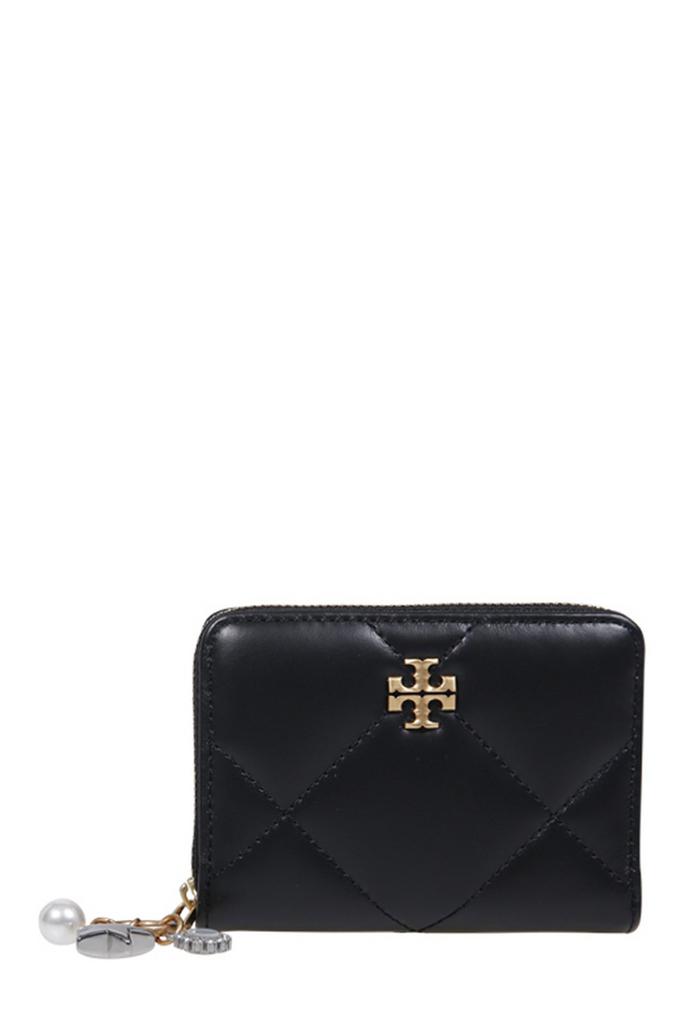 Tory Burch Tory Burch Small Kira Charm Diamond Quilt Zip