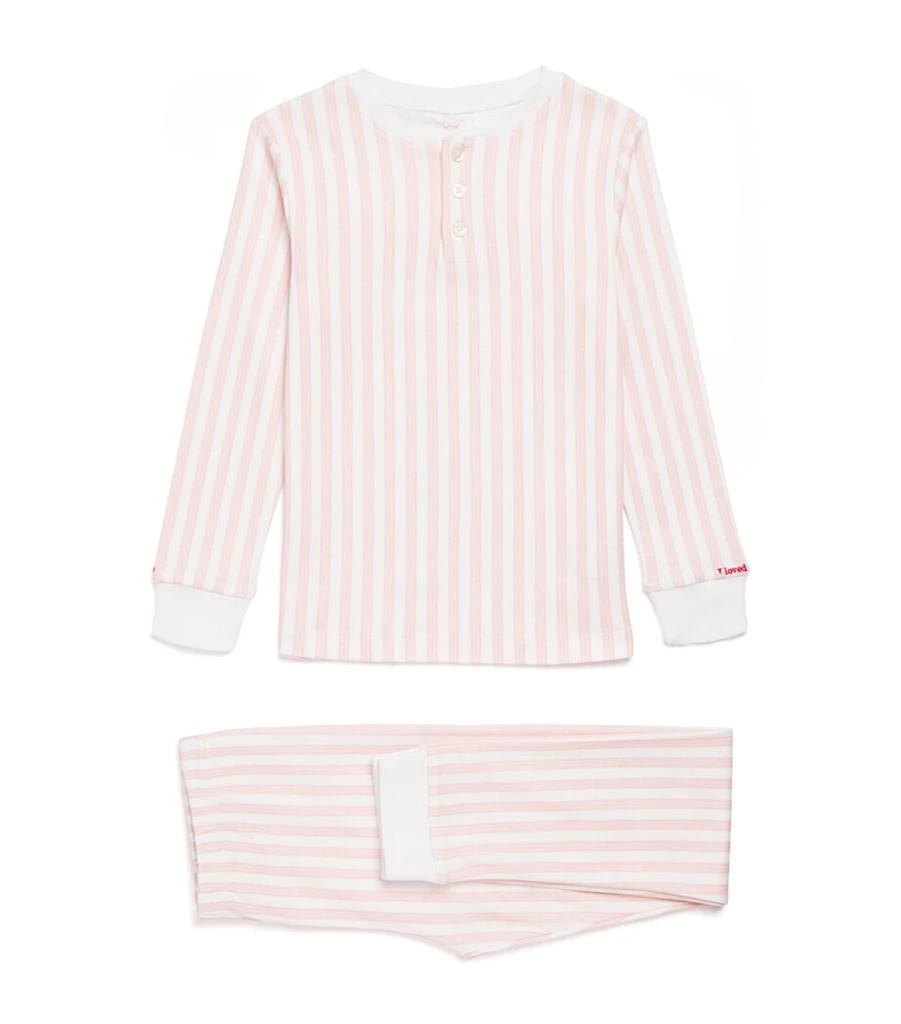 Marie Chantal Striped Amour Pyjamas (2-10 Years) 1