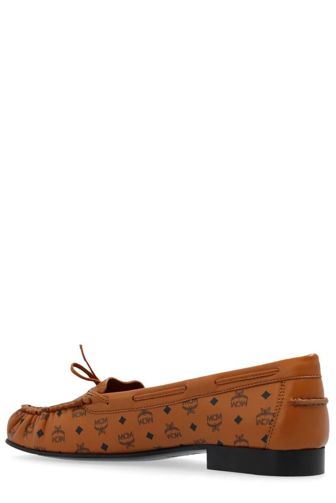 MCM MCM Monogram Printed Bow-Detailed Loafers 3