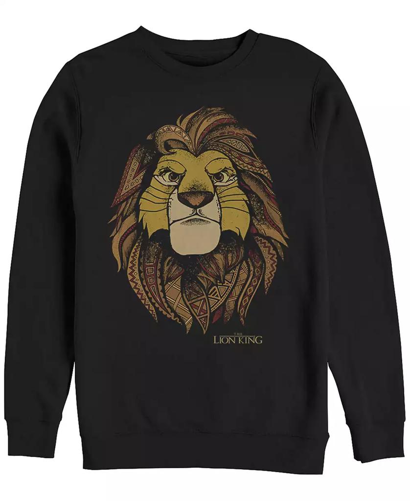 Disney Disney Men's Lion King Noble Simba, Crewneck Fleece