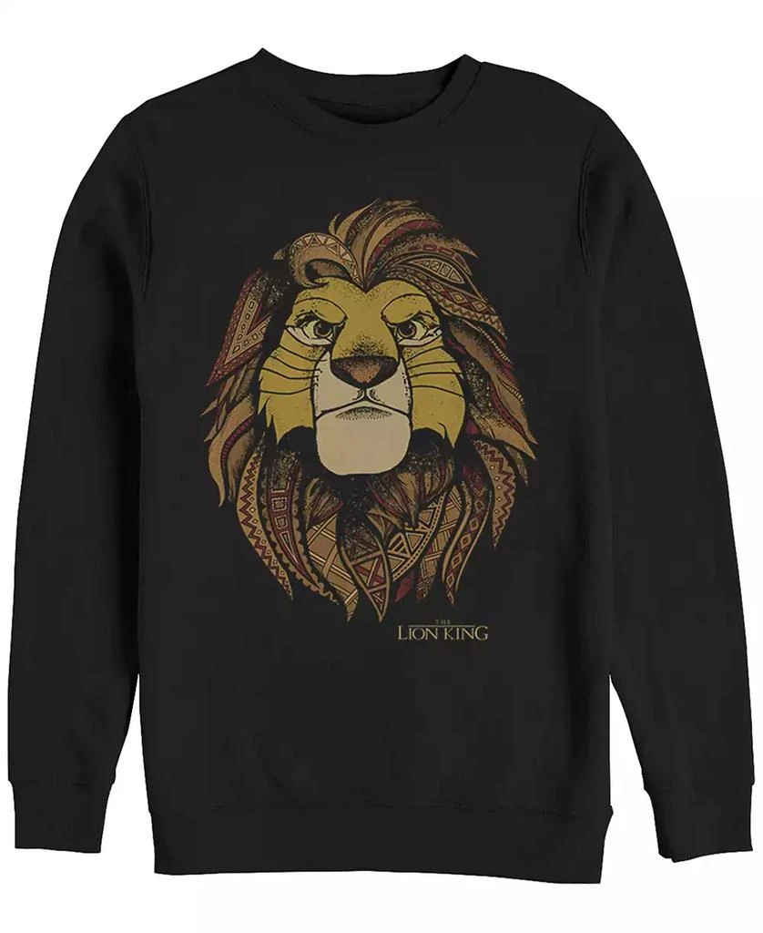 Fifth Sun Disney Men's Lion King Noble Simba, Crewneck Fleece 1