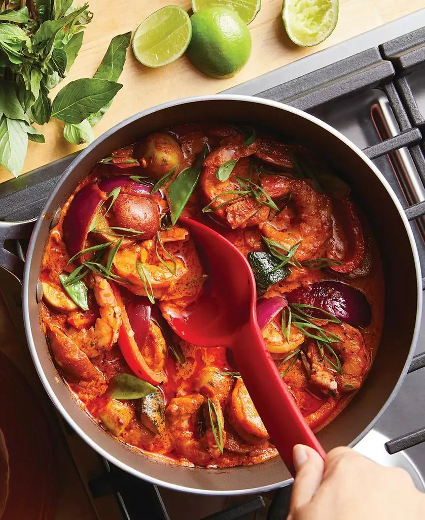 Rachael Ray Cook + Create Aluminum Nonstick Saute Pan with Lid 4