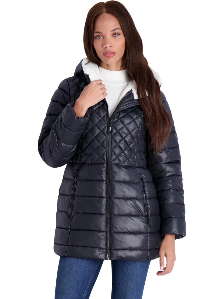 Steve Madden Cozy Lined Glacier Shield Womens Cozy Quilted Glacier Shield Coat 7