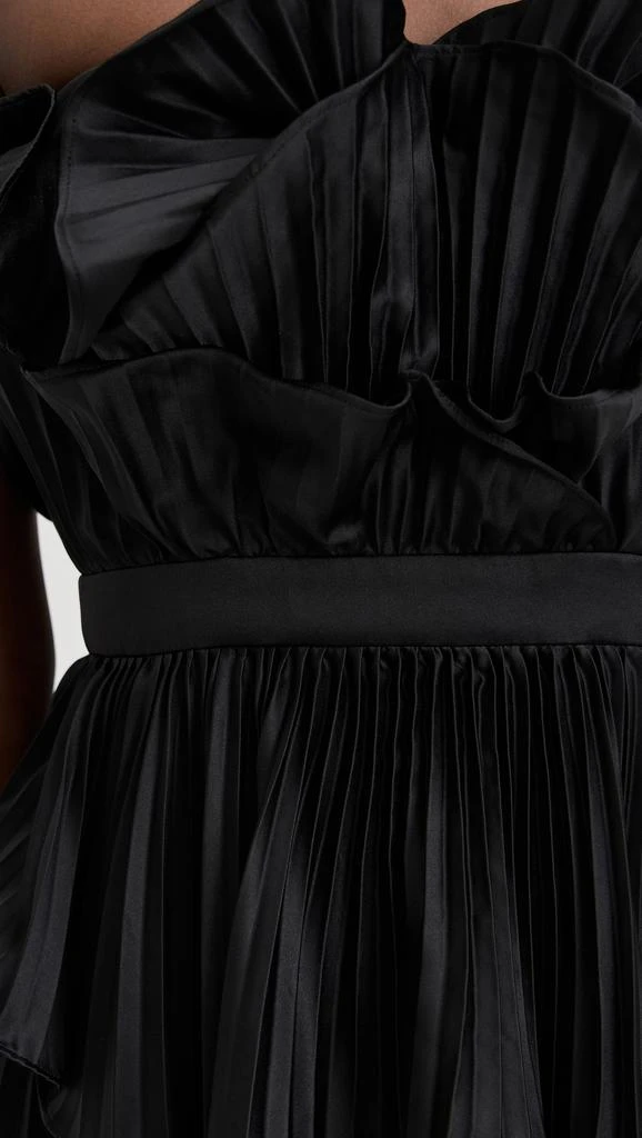 AMUR Judah Scallop Pleated Dress 5