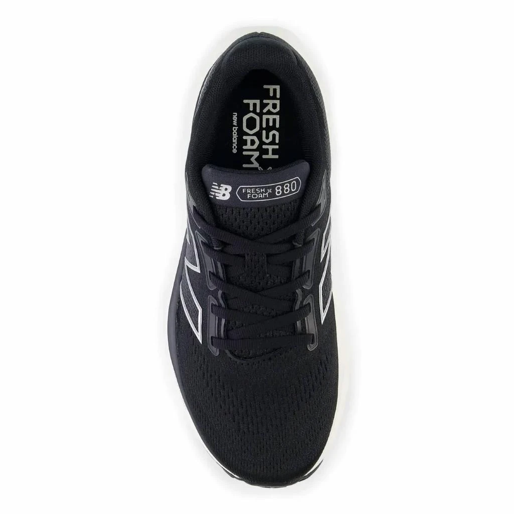 New Balance Women's 880 V14 - B - K14 Running Shoe In Black With Sea Salt And Silver Metallic 4