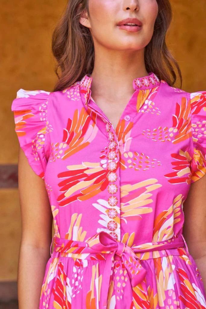 chinese dress ladies FINAL SALE SHERIDAN FRENCH Margot Dress Sky Jardin – Matilda's Life Style
