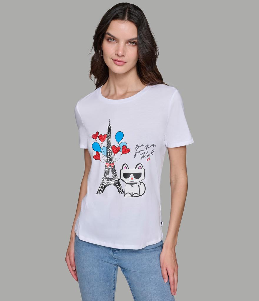 Karl Lagerfeld Paris BONJOUR CHOUPETTE TEE