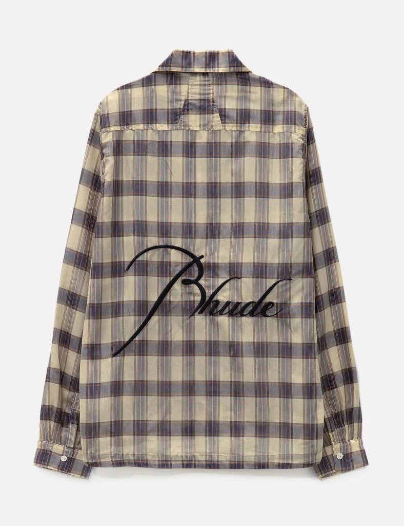 Rhude Sheer Plaid Button Down 2