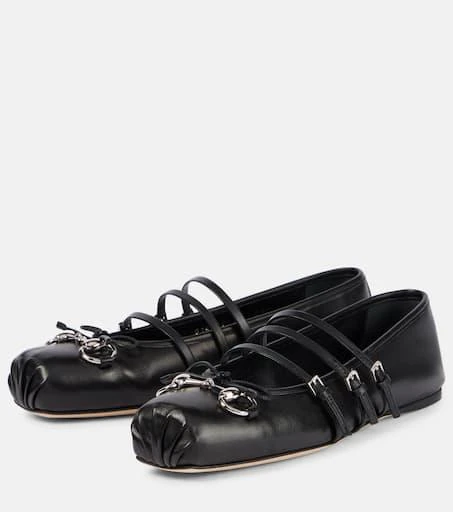 Gucci Gucci Horsebit leather ballet flats 4