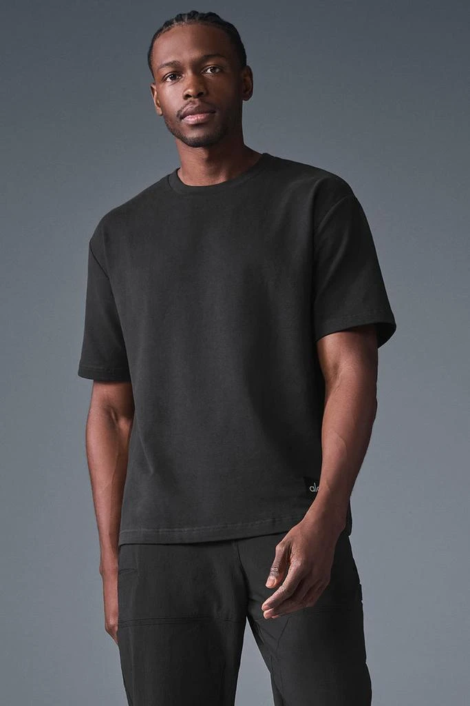 Alo Double Take Short Sleeve - Black 1