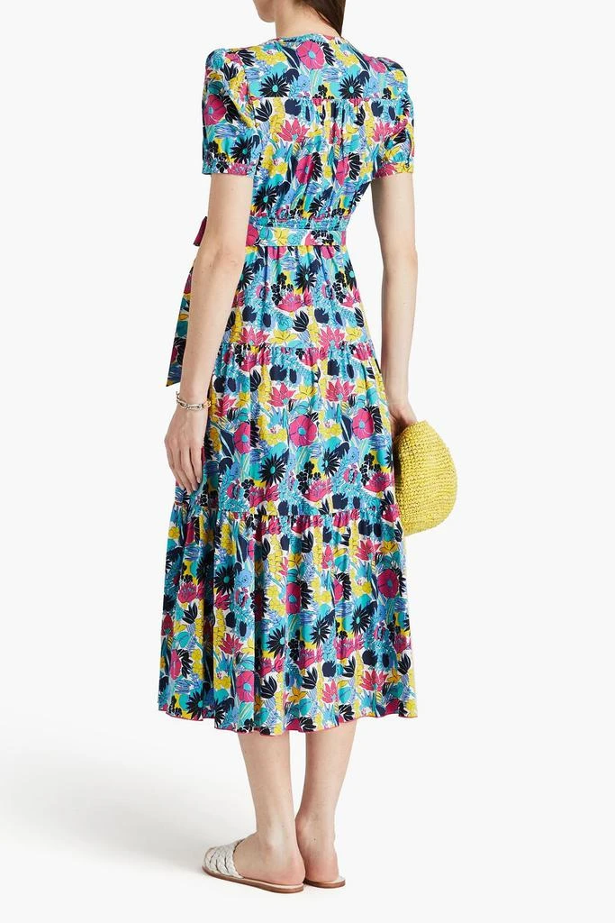 Diane von Furstenberg Frankie tiered floral-print stretch-cotton poplin midi dress 3