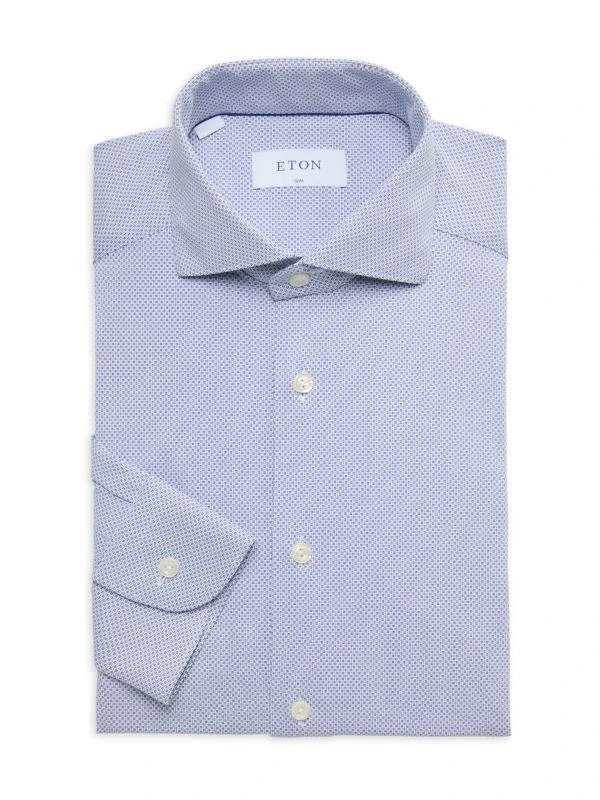 Eton Slim Fit Print Dress Shirt 1