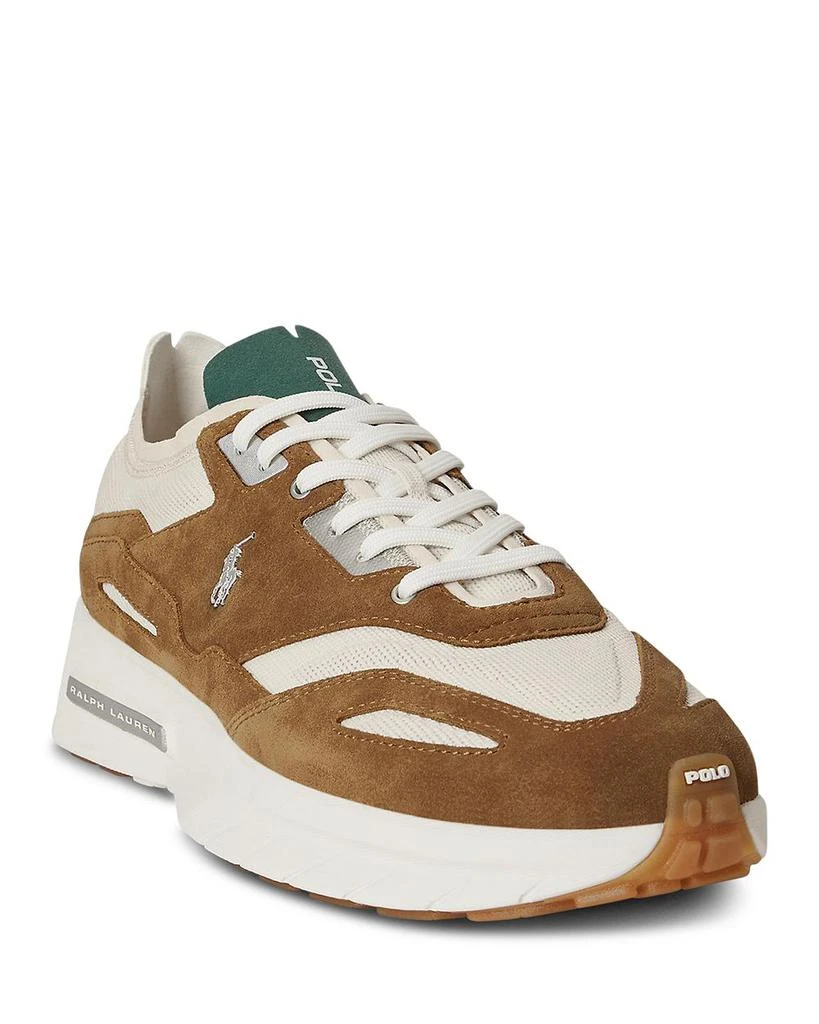 Ralph Lauren Men's Masters Court Leather & Suede Sneaker