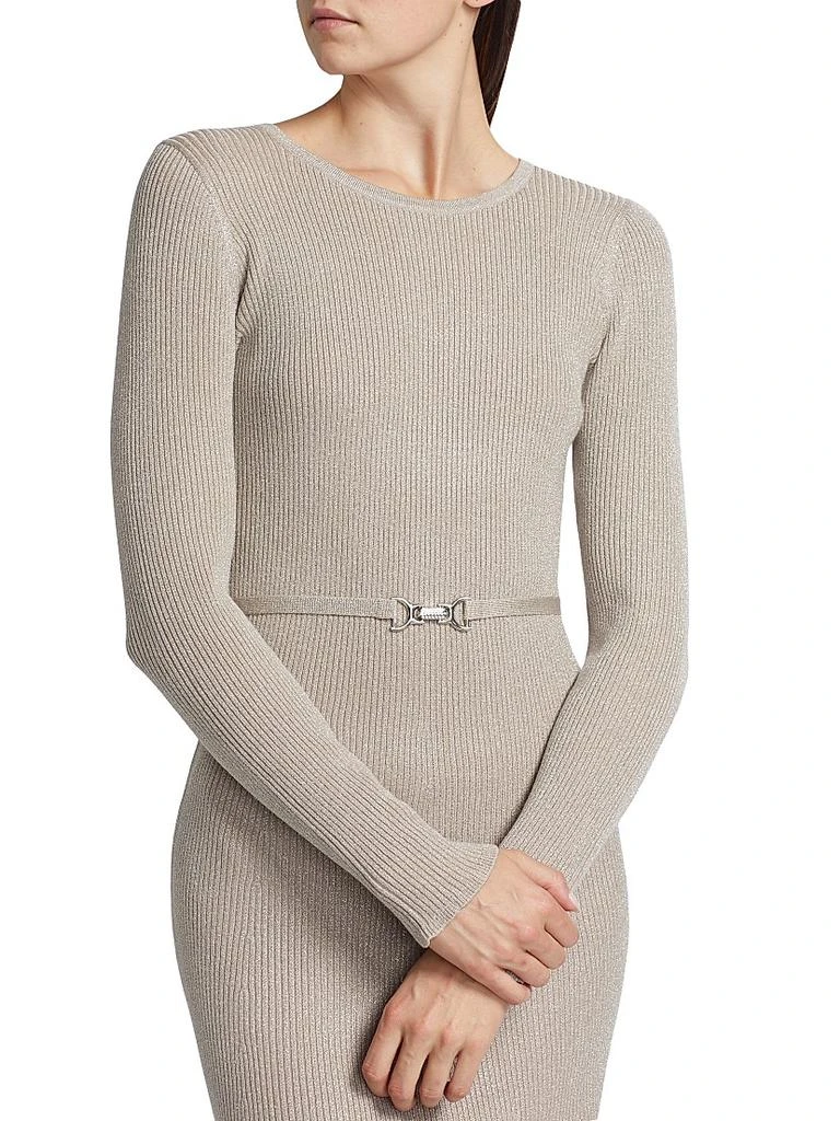 black fine knit dress Fine Knit Longsleeve Open Back Maxi Dress