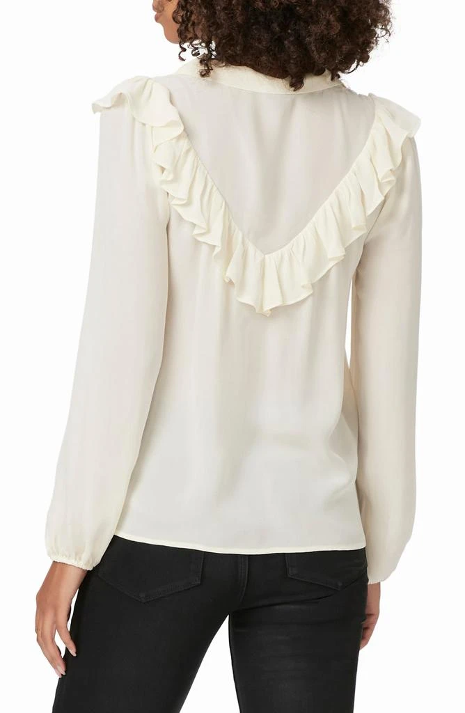 Paige Katya Ruffle Tie Neck Silk Top 2