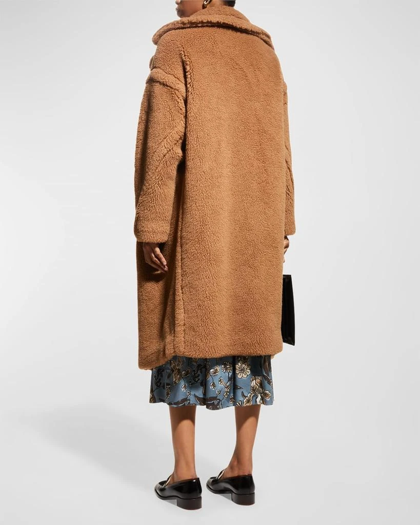 Max Mara Double-Breasted Camel Hair Blend Teddy Coat 4