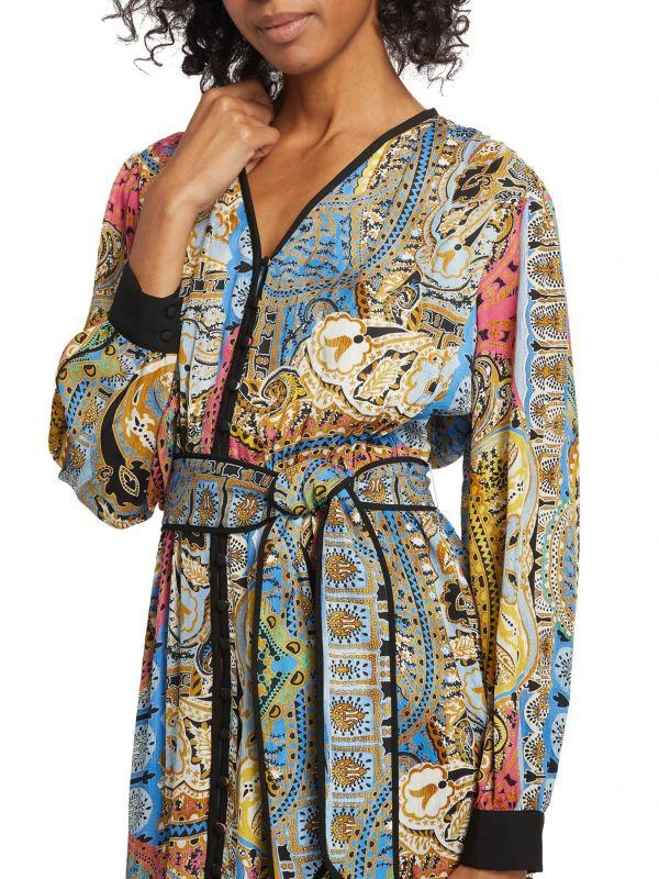Tahari The Camren Paisley Silk Dress 4