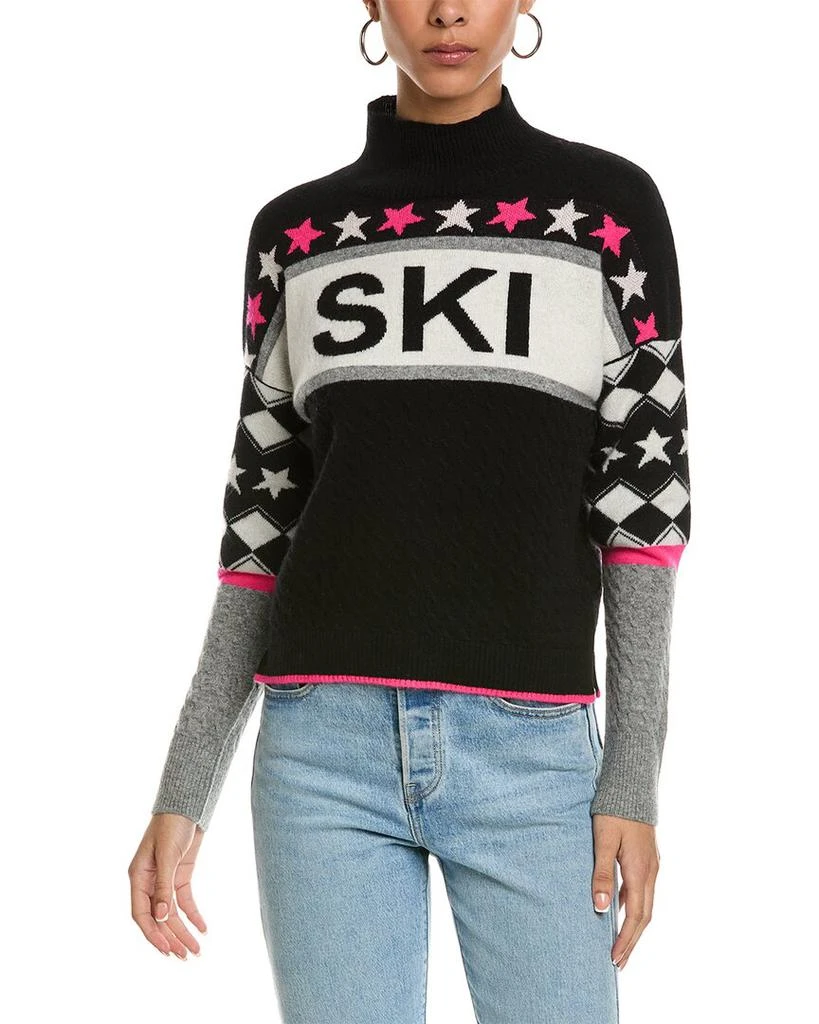 Brodie Cashmere Alpine Ski Mock Cashmere Sweater 1