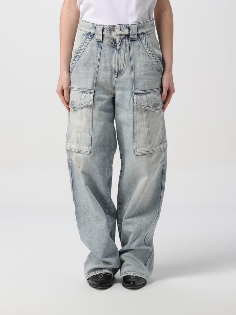Isabel Marant Étoile Heilani 高腰直筒工装牛仔裤 - Jeans