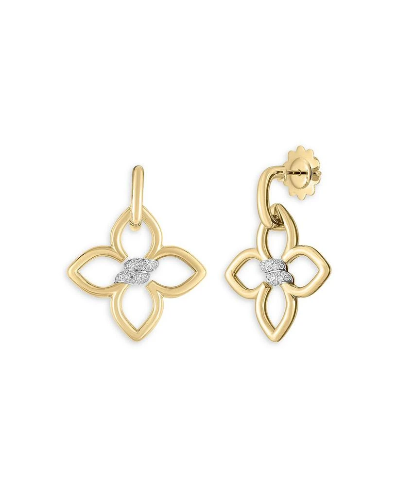 Roberto Coin 18K Yellow Gold Cialoma Earrings with Diamonds, 0.15 ct. t.w. 1