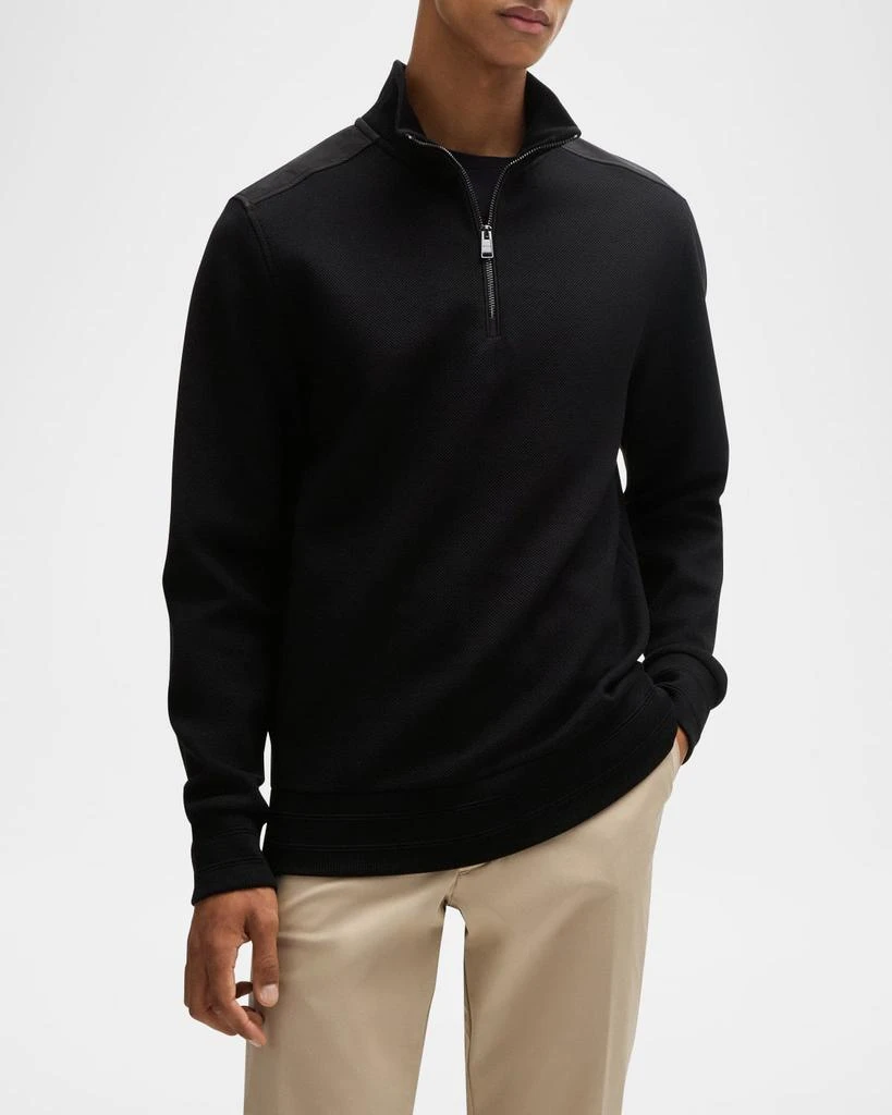 Hugo Boss Men's Sidney 59 Cotton Quarter-Zip Sweatshirt 2