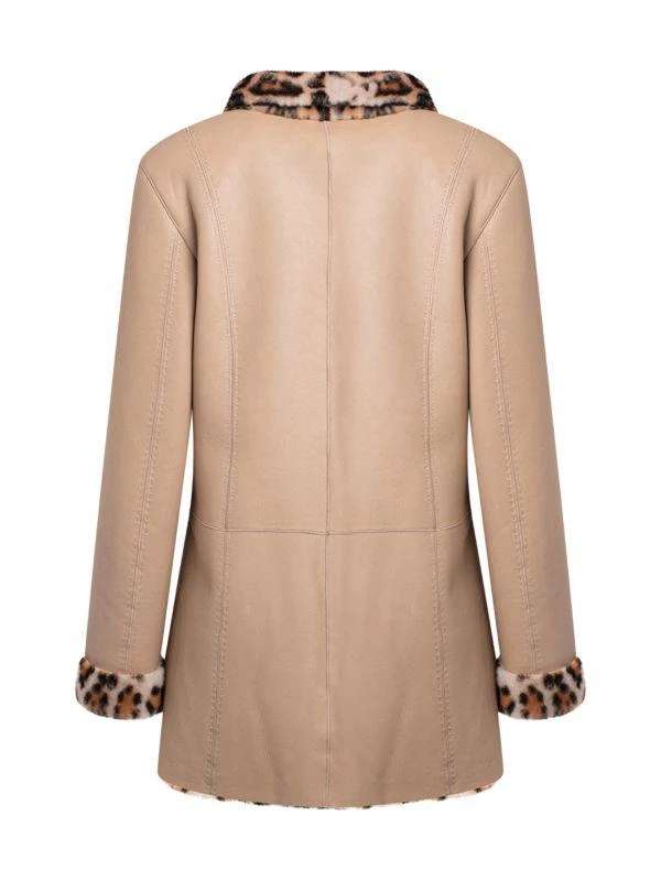 WOLFIE FURS Made For Generations™ Leopard-Print Reversible Sheepskin Shearling Coat 2