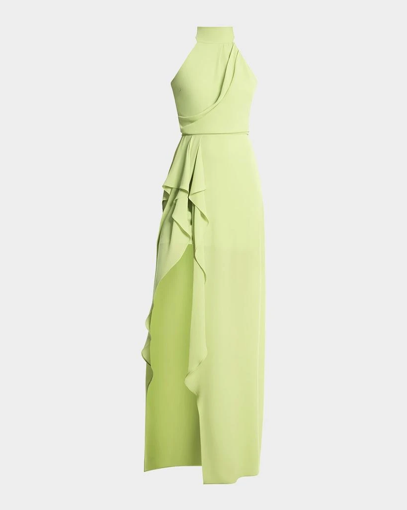 knee length dresses for ladies BCBGMAXAZRIA Satin Polka Dot Sash Dress  Runway Catalog