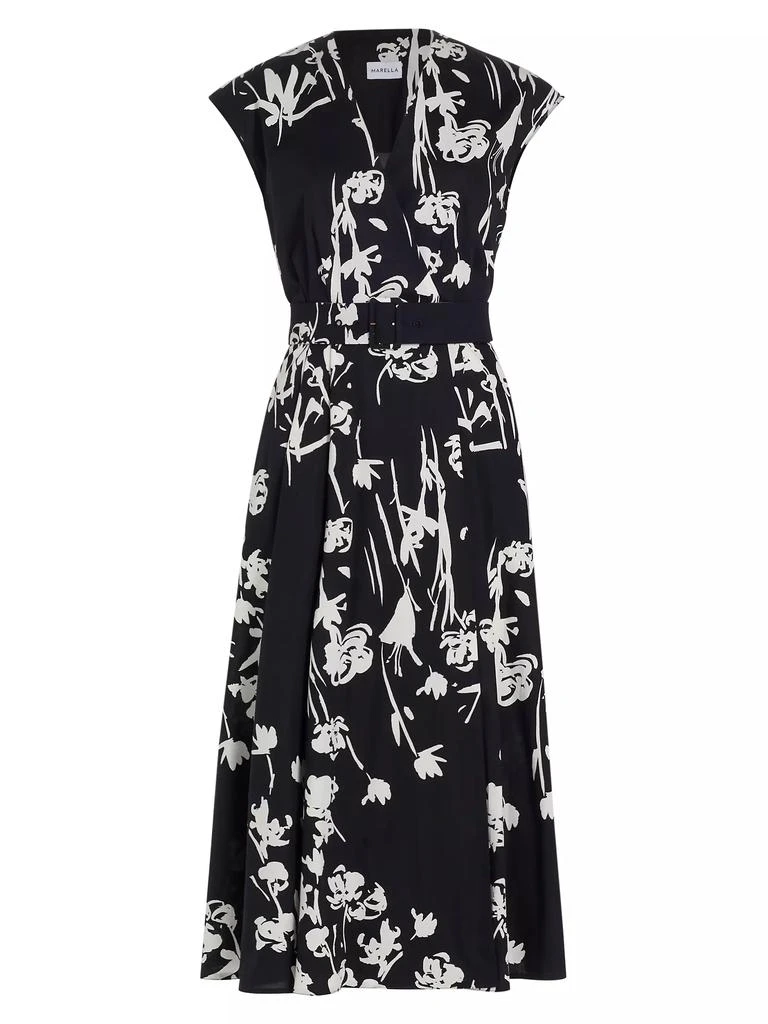Marella T CANTO Pattern Wrap Dress 322619282 002 main image 1