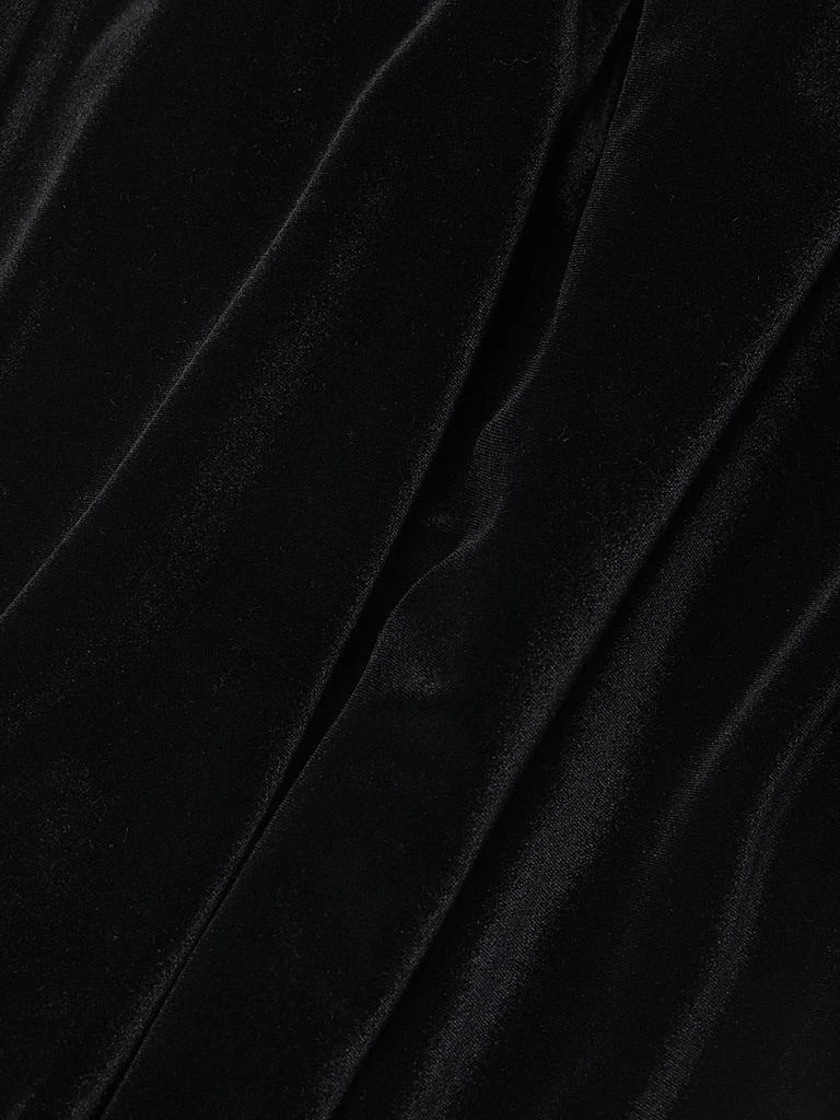 Caroline Rose Stretch Velvet Leggings 6