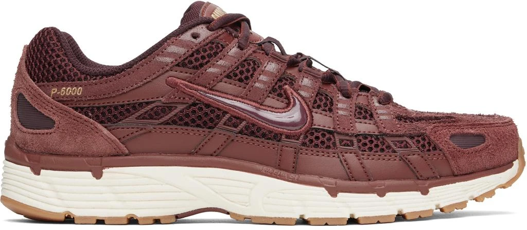 NIKE Burgundy P-6000 SE Sneakers 1