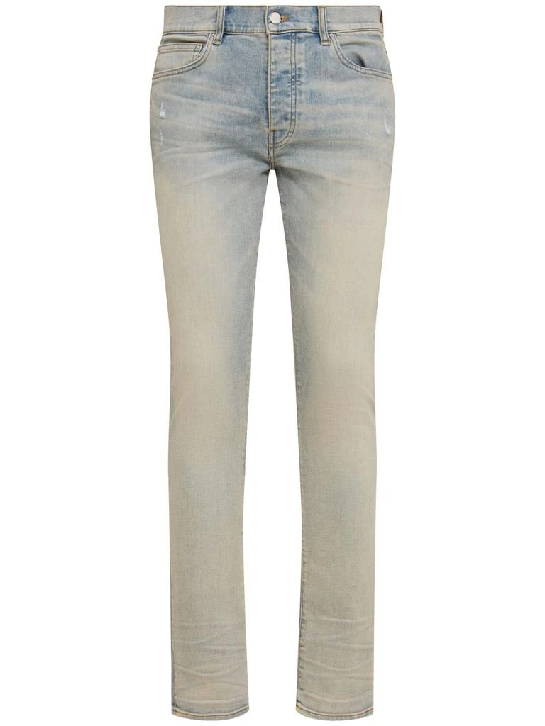 AMIRI 15cm Stack Cotton Denim Jeans 1