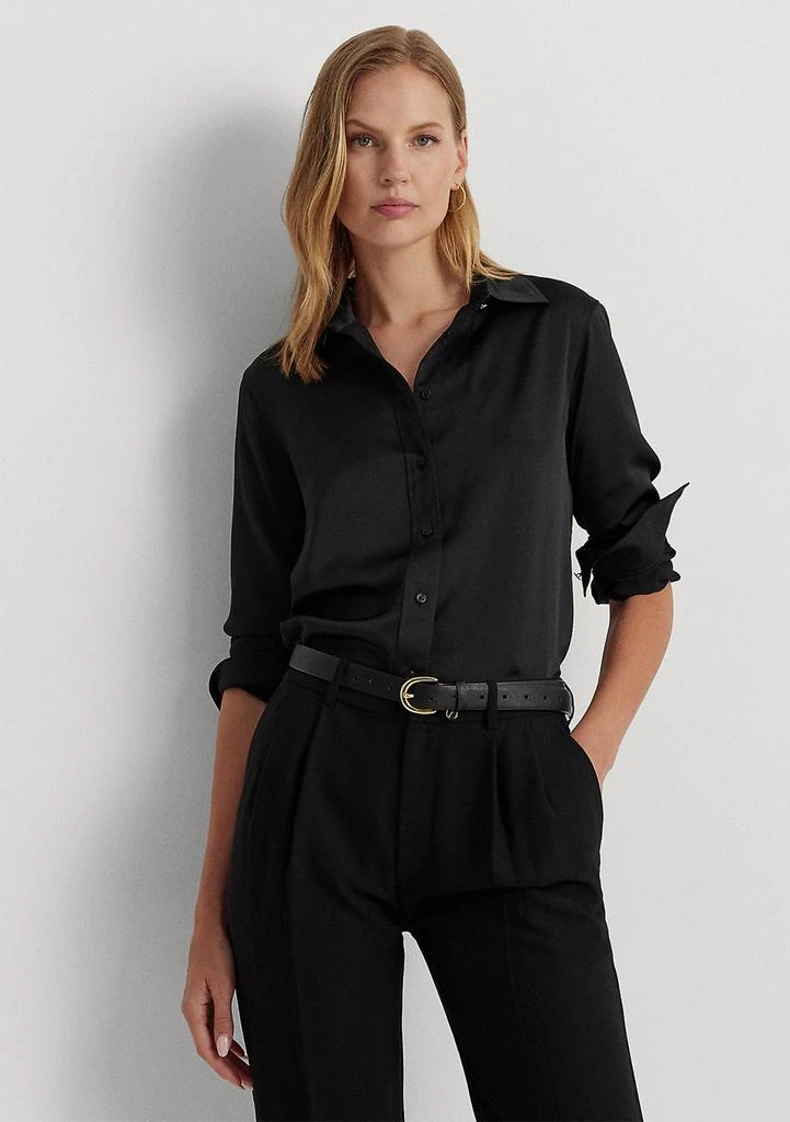 Ralph Lauren Satin Charmeuse Shirt