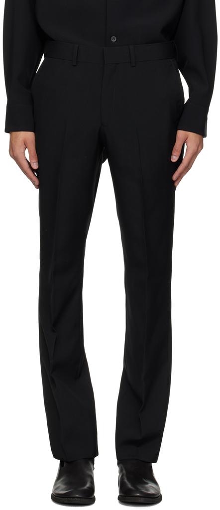 n.hoolywood Black Slim-Fit Trousers