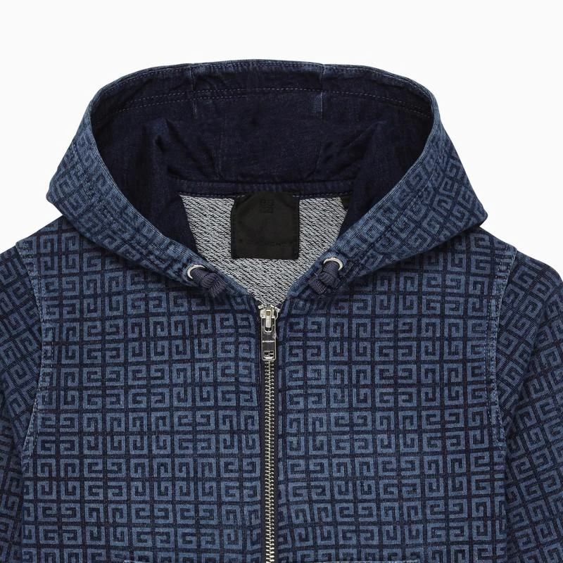 Givenchy Denim blue sweatshirt with 4G pattern 3