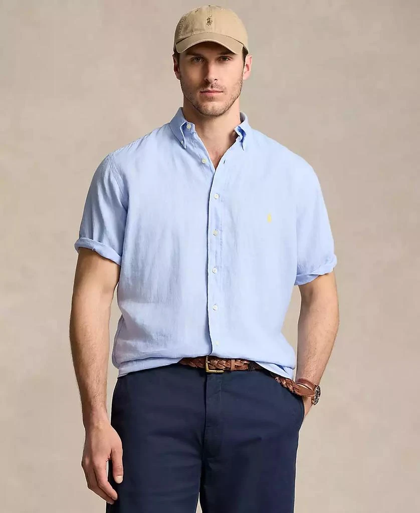Ralph Lauren Men's Relaxed-Fit Solid Button-Down Linen Shirt 1