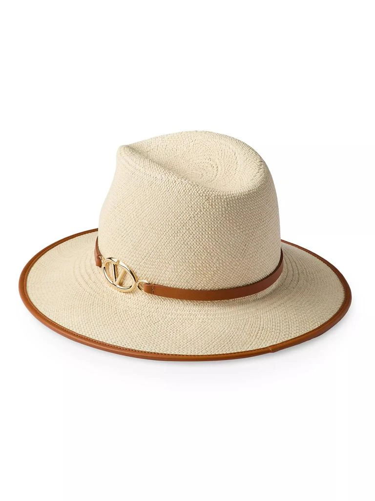 Valentino VLogo The Bold Edition Fedora Straw Hat 2
