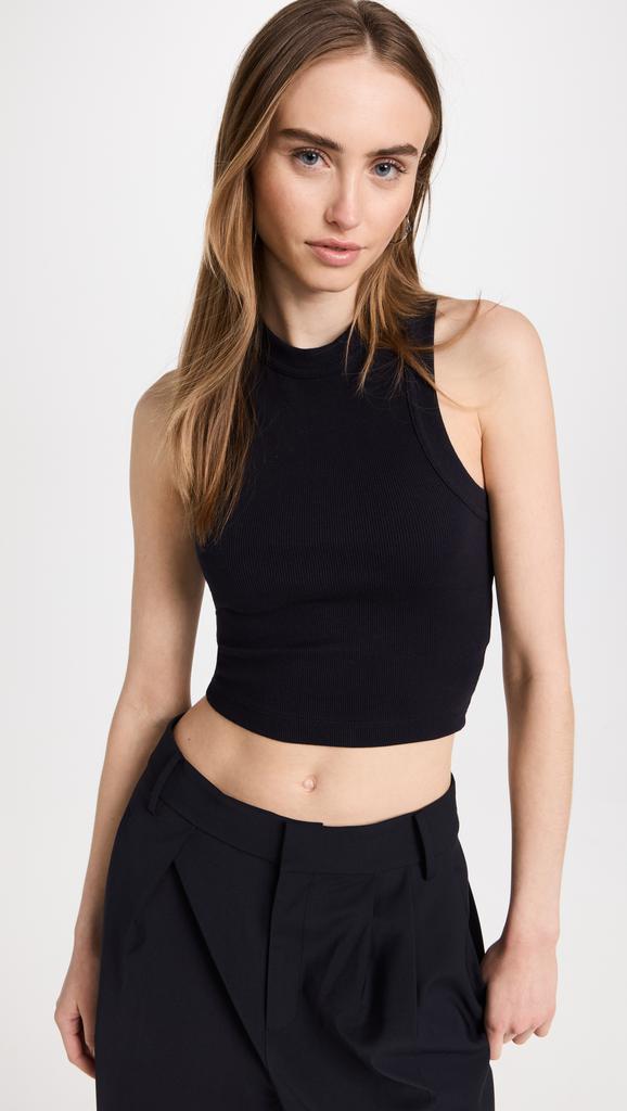 Tibi Ribbed T Cropped Tank