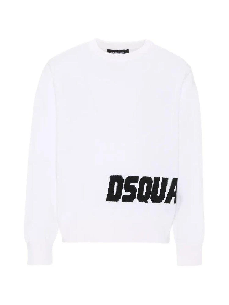 DSQUARED2 Dsquared2 Kids Logo Intarsia Jumper