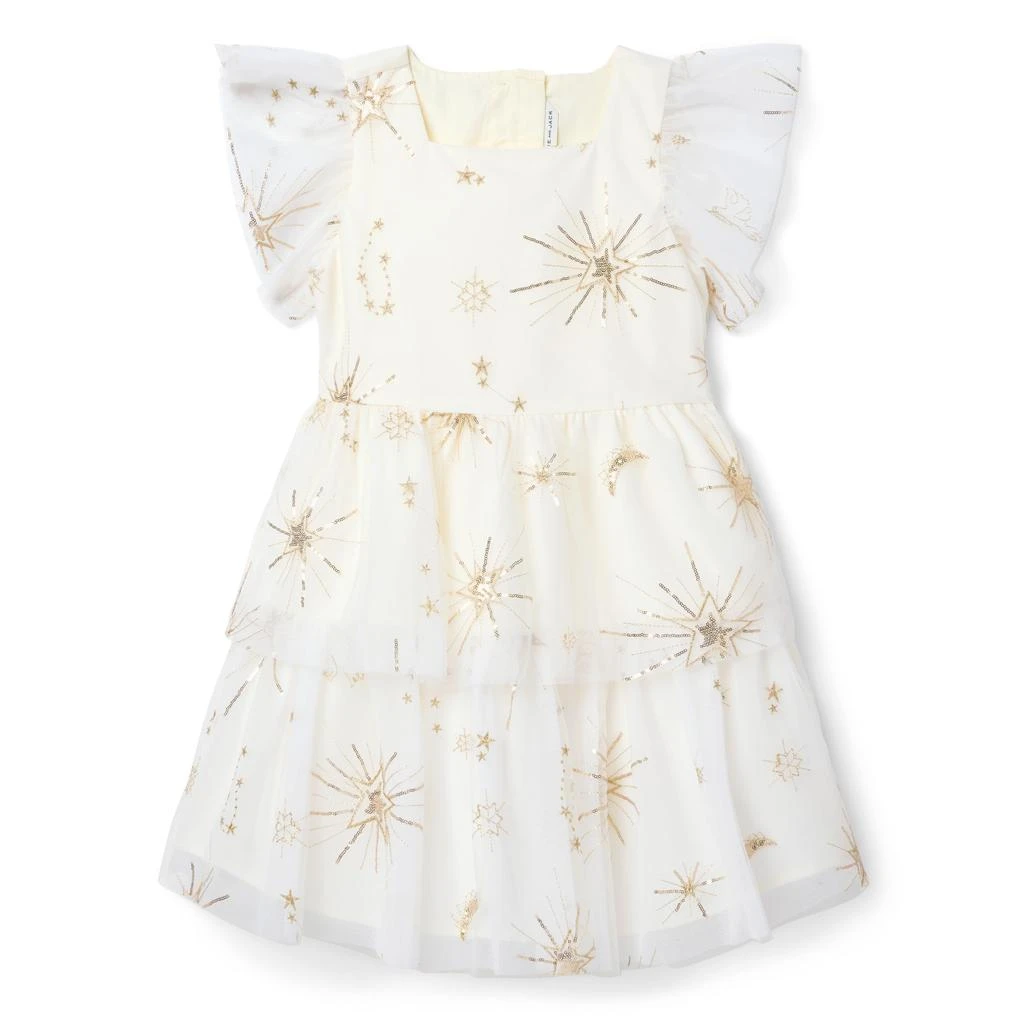 Janie and Jack Star Plisse Dress (Toddler/Little Kid/Big Kid) 1
