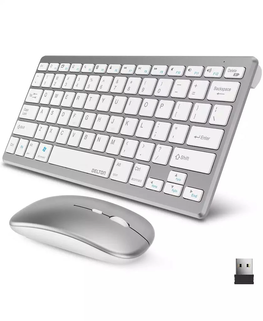 Delton KB35 Wireless Keyboard
Mouse Combo, 2.4GHz, Noiseless (DKMKITMIN35)