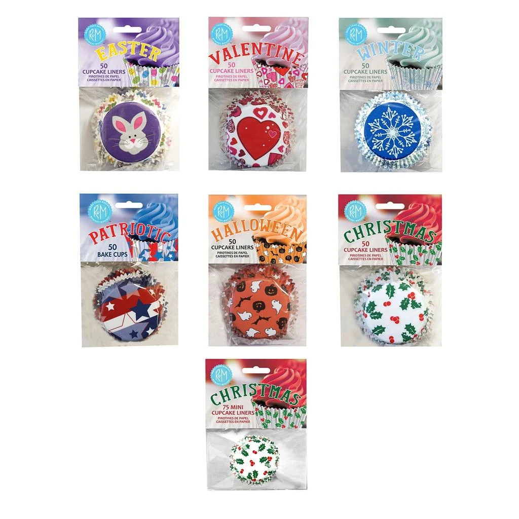 R&M International Disposable Baking Cup Assorted Holiday Set 2