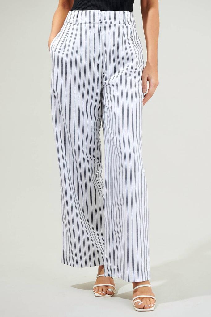 Sugarlips Arlah Striped Pleated Pant