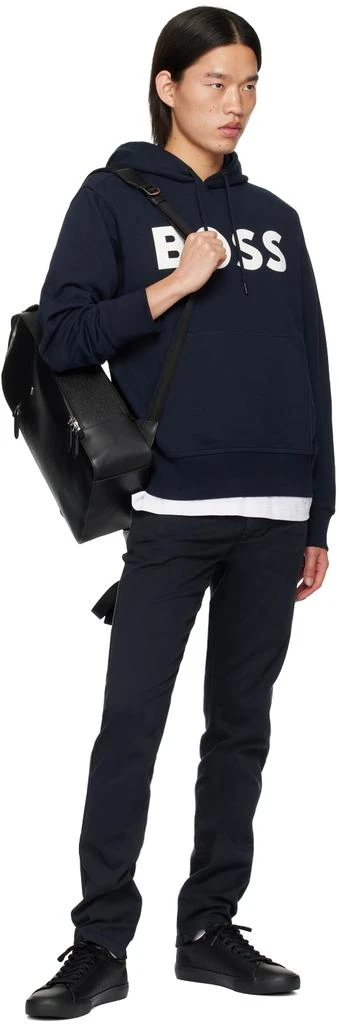 Hugo Boss Black Leather Backpack 4