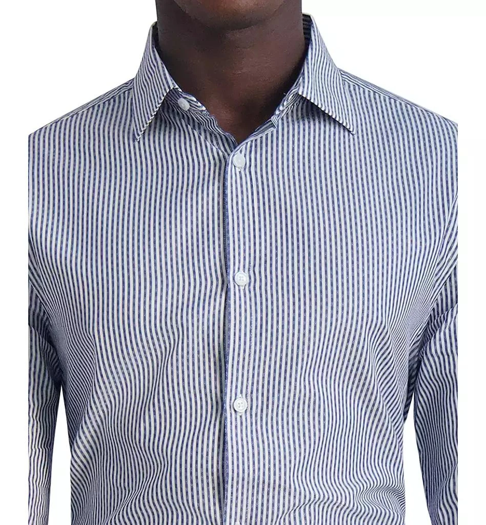 Karl Lagerfeld Paris Men's Slim-Fit Stripe Woven Shirt 4