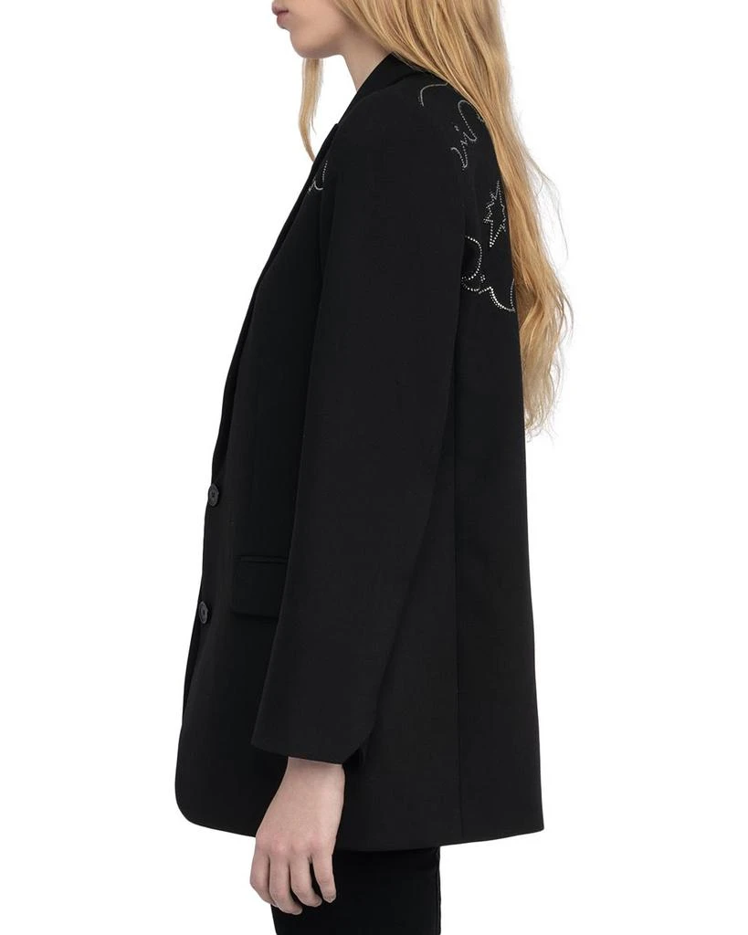ZADIG & VOLTAIRE Viva Strass Western Blazer 3