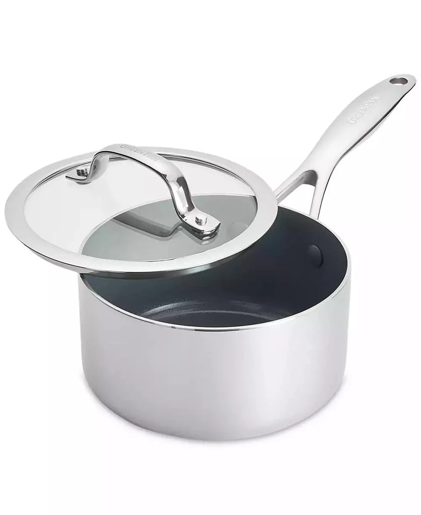 Greenpan Valencia Pro Stainless Steel 1.66-Qt. Saucepan with Lid 1