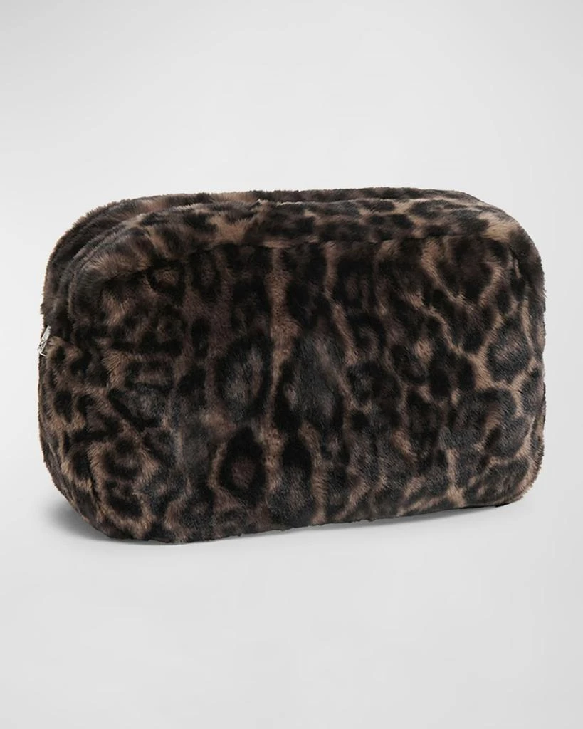 Apparis Noor Jumbo Leopard Faux Fur Pouch Bag 1