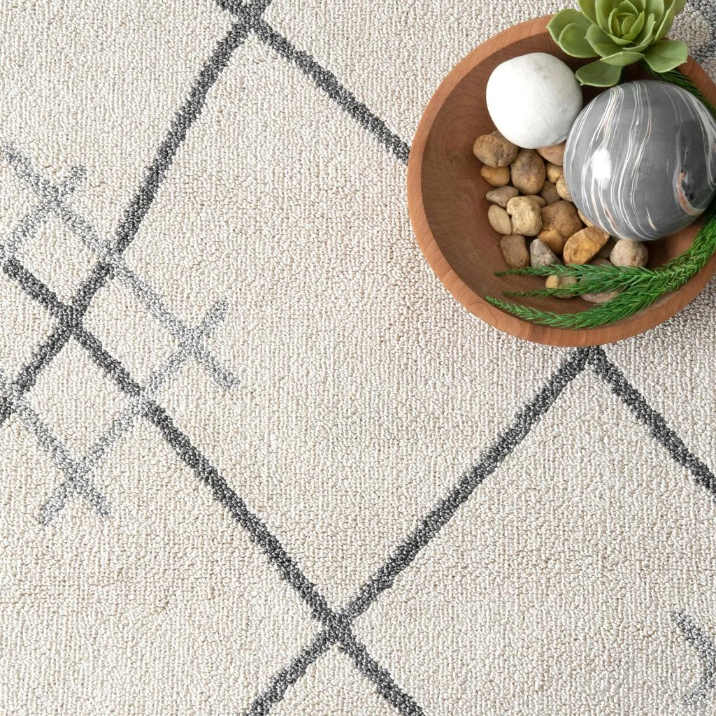nuLOOM Alara Modern Trellis Tassel Area Rug 5
